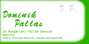 dominik pallas business card